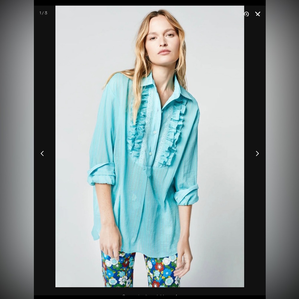 Smythe tuxedo blouse